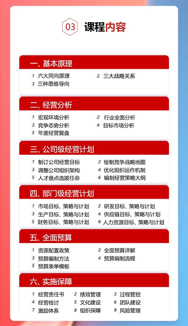 正睿咨詢集團《年度經(jīng)營計劃&全面預(yù)算管理》即將開課 正睿咨詢集團《年度經(jīng)營計劃&全面預(yù)算管理》即將開課